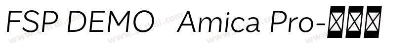 FSP DEMO   Amica Pro字体转换